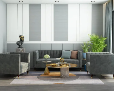 Abro 3+1+1 Seater Fabric Sofa 