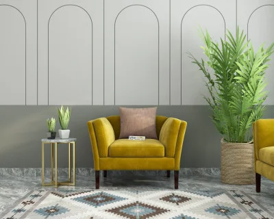 Crimson 1 Seater Fabric Sofa 