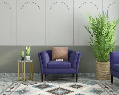 Crimson 1 Seater Fabric Sofa 