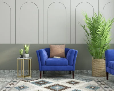Crimson 1 Seater Fabric Sofa 
