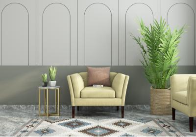 Crimson 1 Seater Fabric Sofa 