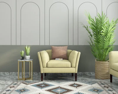 Crimson 1 Seater Fabric Sofa 