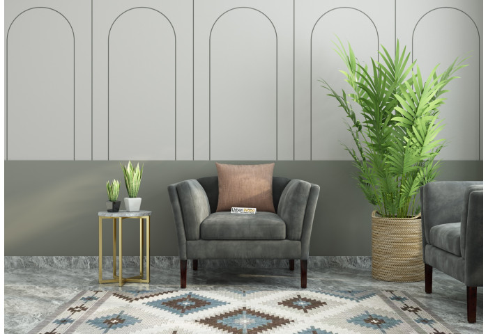 Crimson 1 Seater Fabric Sofa 