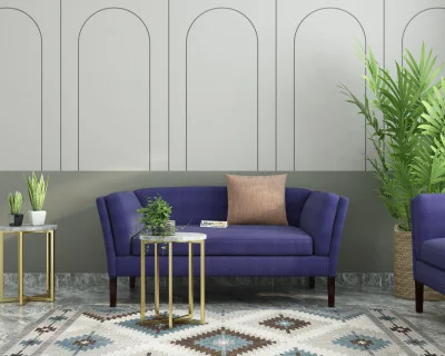 Crimson 2 Seater Fabric Sofa 