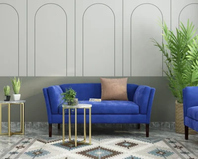 Crimson 2 Seater Fabric Sofa 