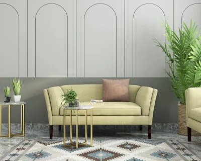 Crimson 2 Seater Fabric Sofa 