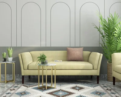 Crimson 3 Seater Fabric Sofa 