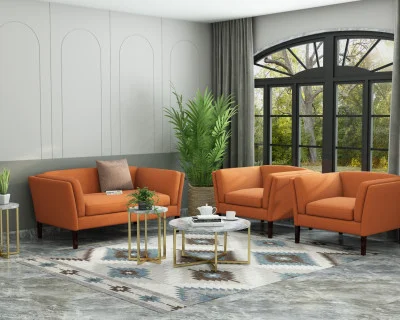 Crimson 2+1+1 Seater Fabric Sofa 