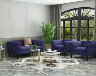Crimson 2+1+1 Seater Fabric Sofa 