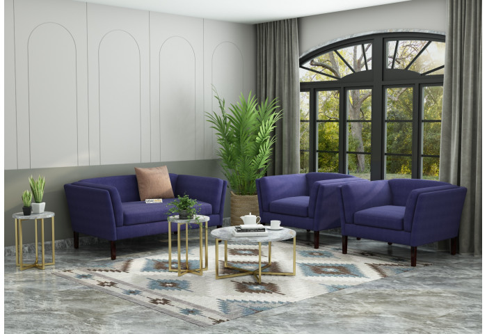 Crimson 2+1+1 Seater Fabric Sofa 