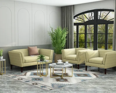 Crimson 2+1+1 Seater Fabric Sofa 