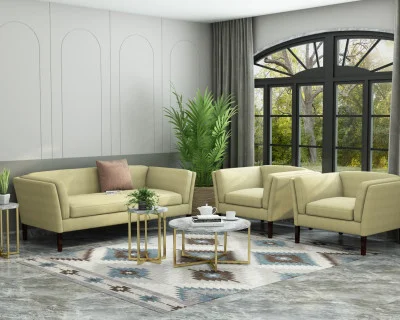 Crimson 3+1+1 Seater Fabric Sofa 