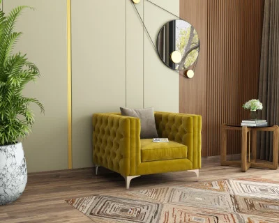 Curio 1 Seater Fabric Sofa 