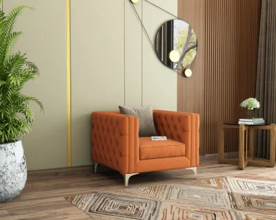 Curio 1 Seater Fabric Sofa 