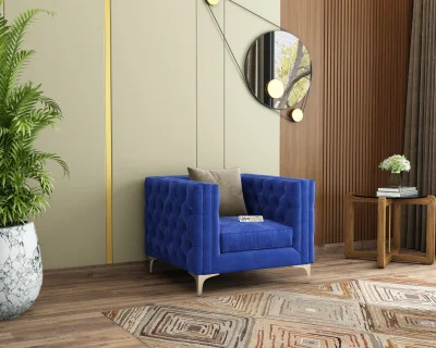 Curio 1 Seater Fabric Sofa 