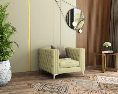 Curio 1 Seater Fabric Sofa 