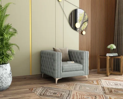 Curio 1 Seater Fabric Sofa 