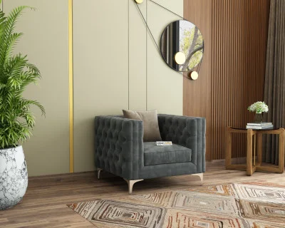 Curio 1 Seater Fabric Sofa 