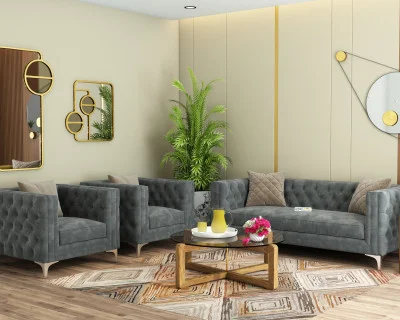 Curio 3+1+1 Seater Fabric Sofa 