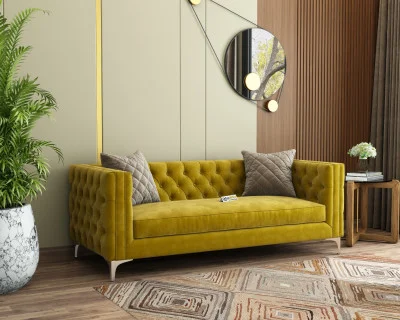 Curio 3 Seater Fabric Sofa 