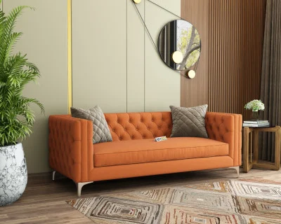 Curio 3 Seater Fabric Sofa 