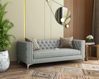 Curio 3 Seater Fabric Sofa 