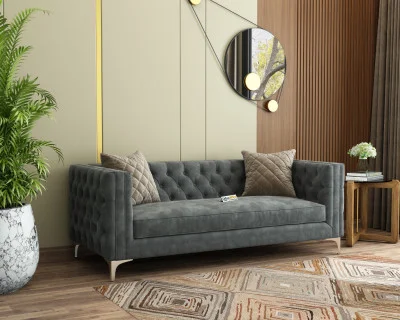 Curio 3 Seater Fabric Sofa 