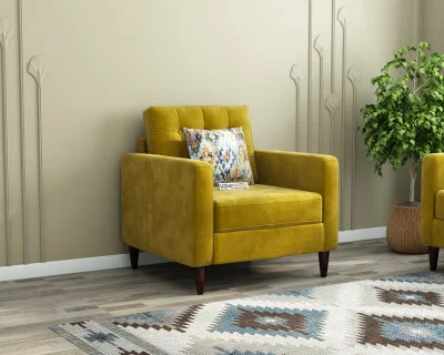 Hamper 1 Seater Fabric Sofa 