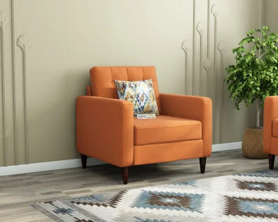 Hamper 1 Seater Fabric Sofa 