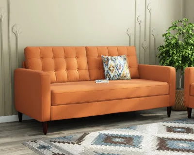Hamper 3 Seater Fabric Sofa 