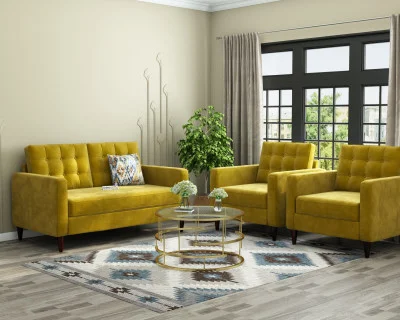 Hamper 2+1+1 Seater Fabric Sofa 