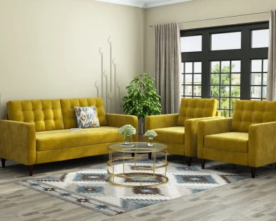 Hamper 3+1+1 Seater Fabric Sofa 