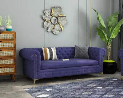 Regal 3 Seater Fabric Sofa 