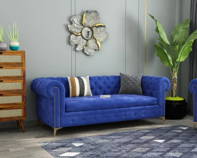 Regal 3 Seater Fabric Sofa 
