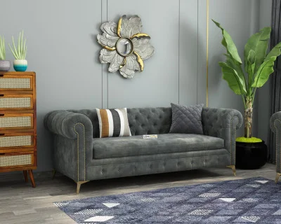 Regal 3 Seater Fabric Sofa 