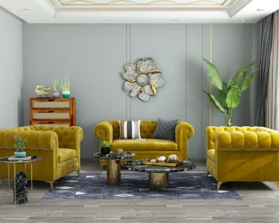 Regal 2+1+1 Seater Fabric Sofa 