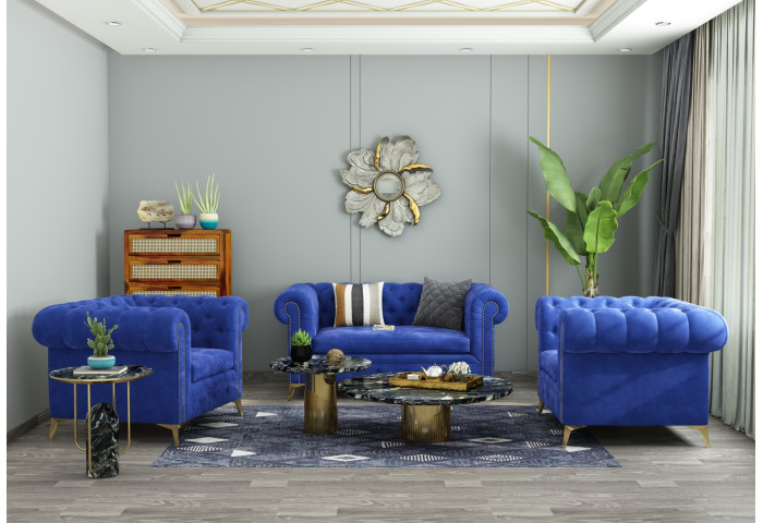 Regal 2+1+1 Seater Fabric Sofa 