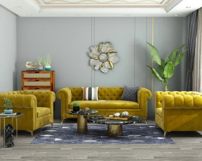 Regal 3+1+1 Seater Fabric Sofa 