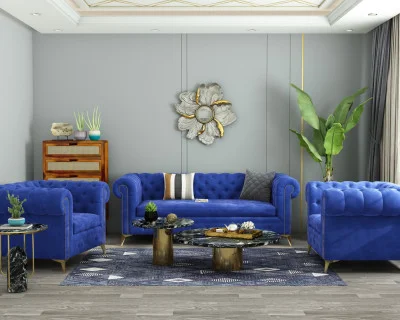 Regal 3+1+1 Seater Fabric Sofa 