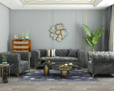 Regal 3+1+1 Seater Fabric Sofa 