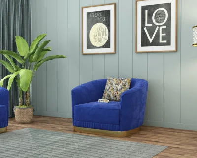 Roy 1 Seater Fabric Sofa 
