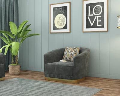 Roy 1 Seater Fabric Sofa 