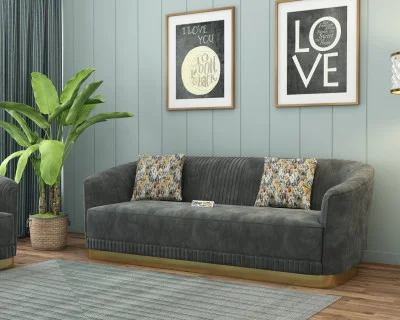 Roy 3 Seater Fabric Sofa 