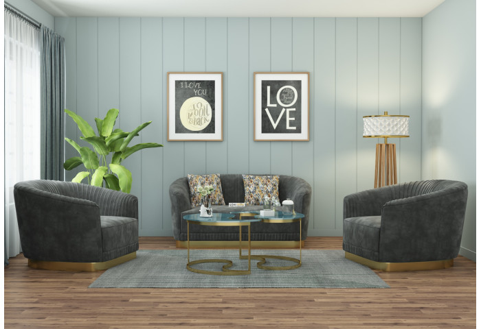 Roy 2+1+1 Seater Fabric Sofa 