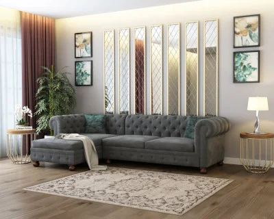 Beck L-Shaped Left Aligned Sofa 