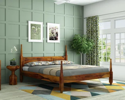 Half Canopy Poster Bed 