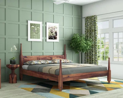 Half Canopy Poster Bed 