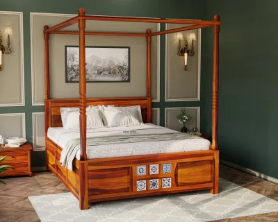 Relay Poster Bed With Box Storage 
