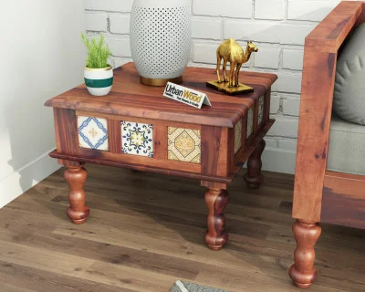 Relay Ceramic Tile Side Table 