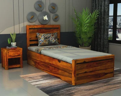 Gavin Single Bed With Box Storage 